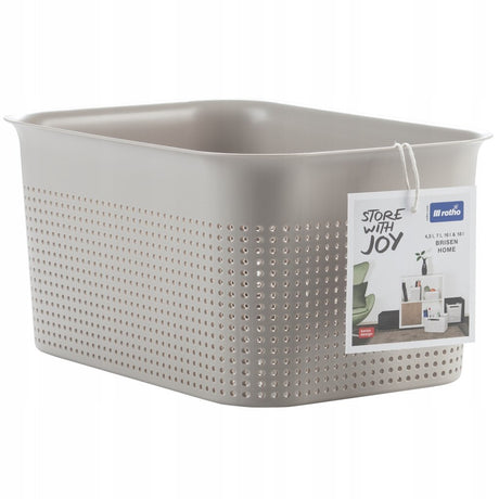 Kosz do przechowywania Rotho Brisen 26,2x18x13 cm 4,5 l cappuccino