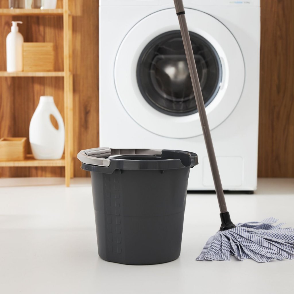 Wiadro codzienne Rotho ze skalą 10l, antracytowe