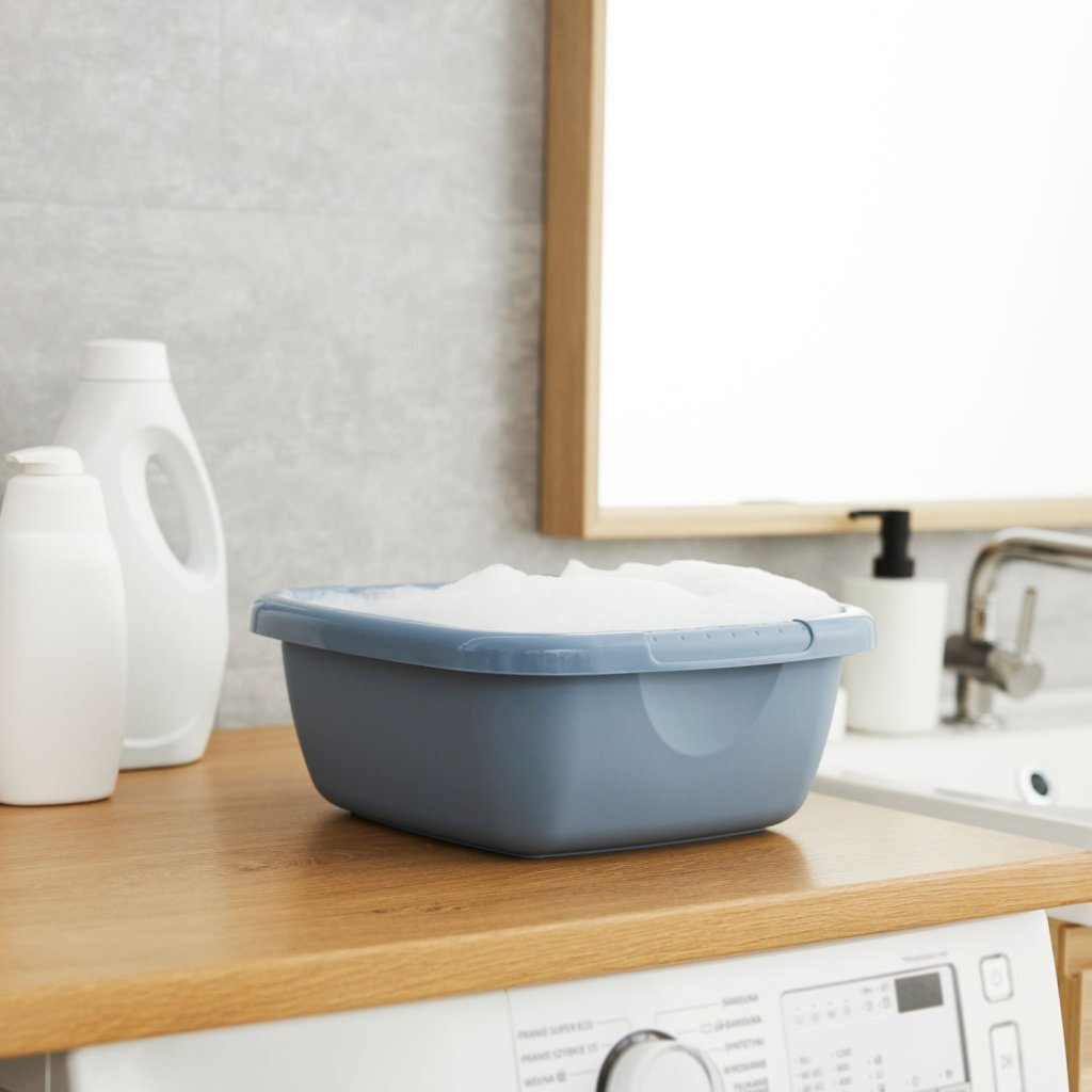 Dzienna miska do mycia naczyń Rotho 29x29x12 cm 5l Horizon niebieska