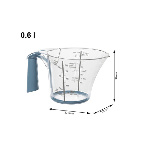 Miarka Rotho Loft 0,6l Horizon niebiesko-biała