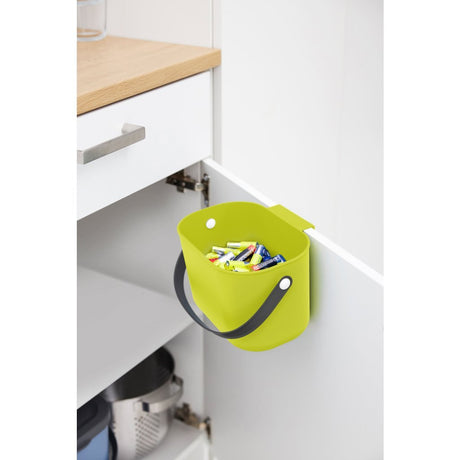 Separatory odpadów Rotho albula - kosz na odpady organiczne - 3,2l - materiał z recyklingu - limonkowa zieleń