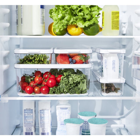 Zestaw organizera do lodówki Rotho cauma 4,65l + 2l + 1,15l + 2x 1,2l przezroczysty