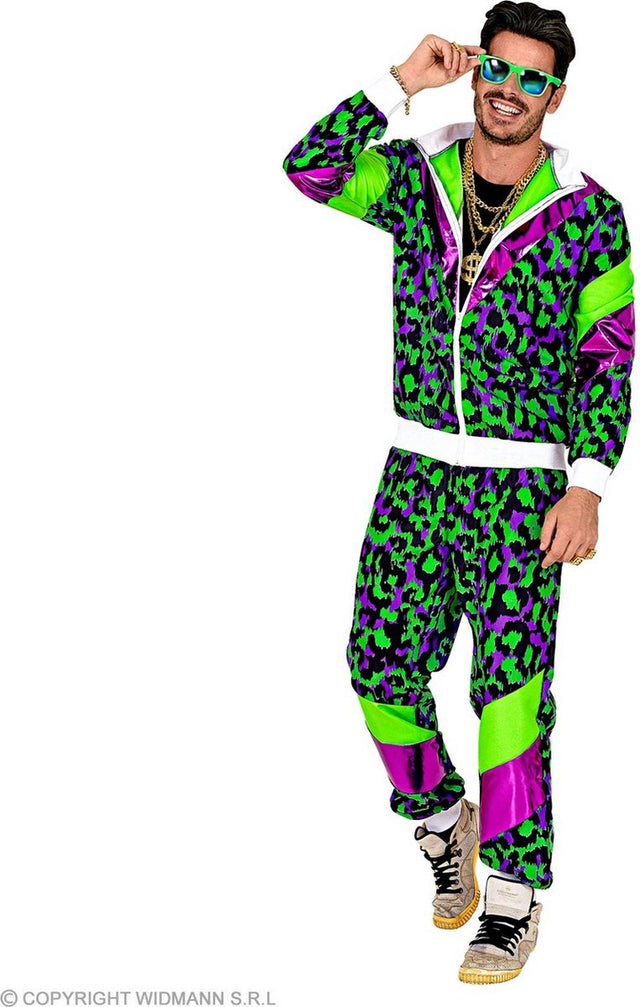 Dres Finidi w neonową panterkę w stylu retro