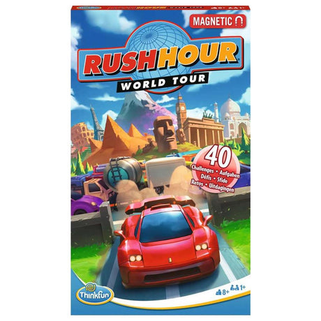 Gra Ravensburger Thinkfun w godzinach szczytu, polegająca na myśleniu o światowej trasie koncertowej