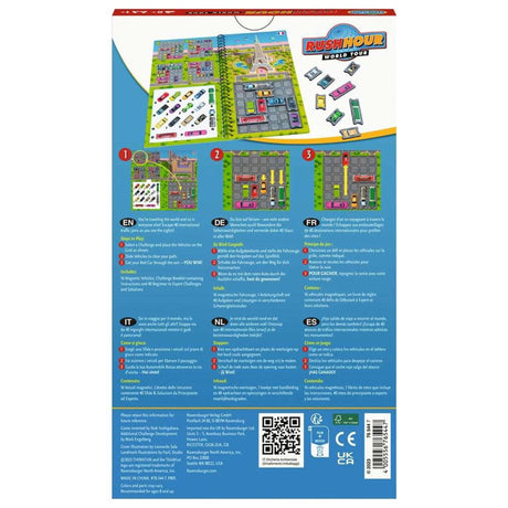 Gra Ravensburger Thinkfun w godzinach szczytu, polegająca na myśleniu o światowej trasie koncertowej