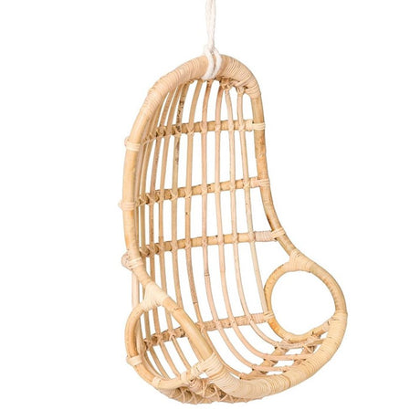Rattanowa lalka Poppie, wiszące krzesło, jajko