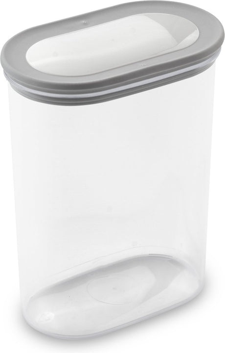 Curver Dry Grand Chef – pojemnik do przechowywania z pokrywką do układania w stosy – 1600 ml – przezroczysty szary
