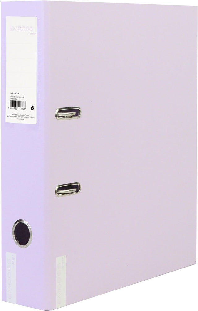 Segregator Ancor emboss dry a4 2r 8cm liliowy - an-118735