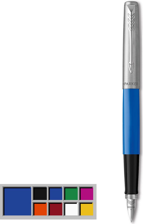 Pióro wieczne Parker Jotter Originals | klasyczne niebieskie wykończenie | punkt średni | niebieski i czarny tusz