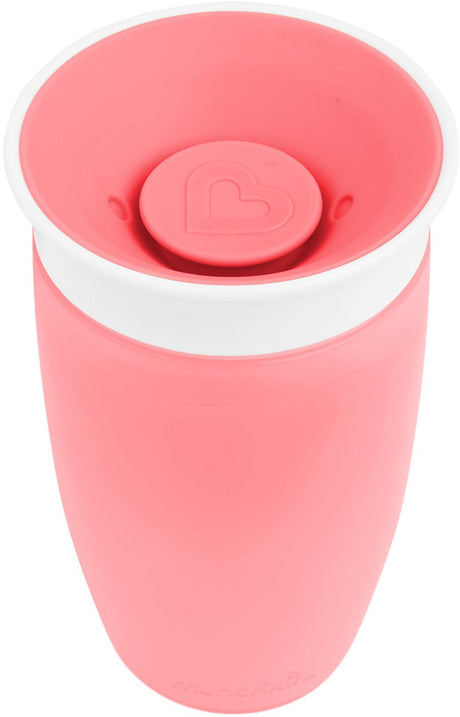 Kubek do picia Munchkin Miracle Anti-Leak 360° - niekapek - kubek do ćwiczeń dla niemowląt i dzieci - 296ml - różowy