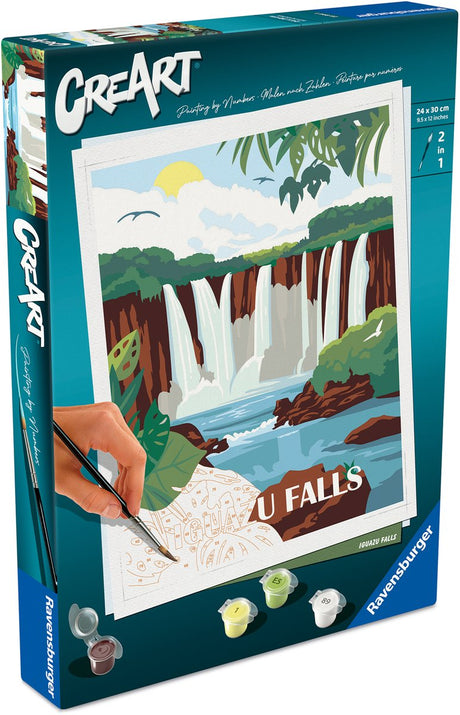 Farba Ravensburger Creart według numerów - wodospady iguazu