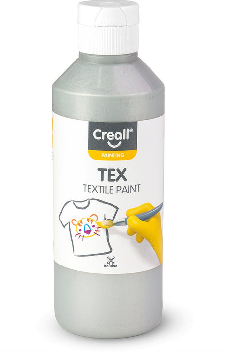 Farba tekstylna Creall srebrna, 250ml