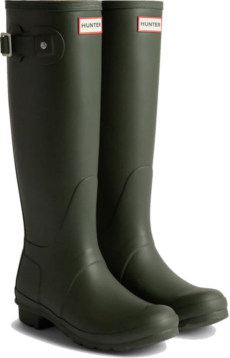 Hunter - kalosze damskie - oryginalne - wysokie - oliwkowe - rozmiar 39eu