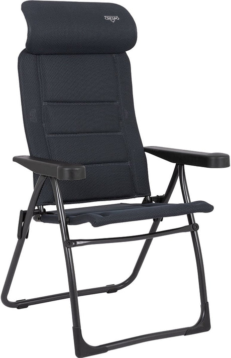 Crespo - krzesło rozkładane - xs - ap 215 - air-deluxe - kompaktowe - szare