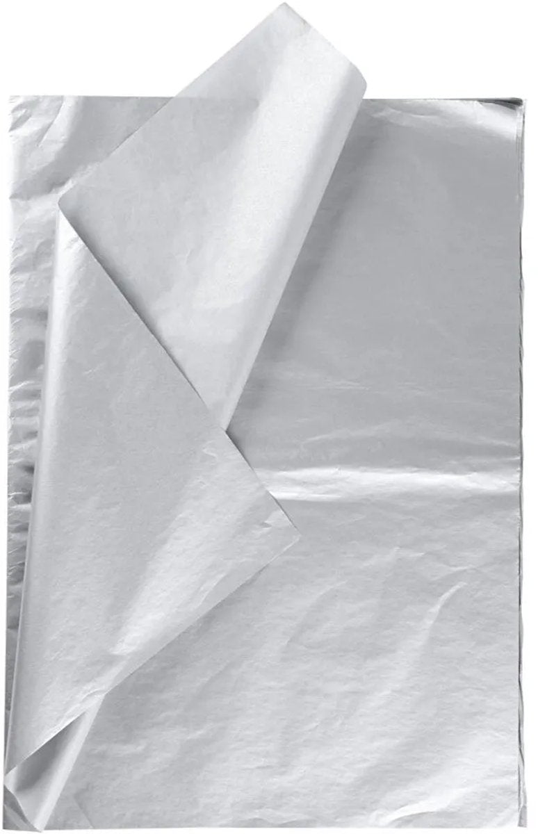 Creativ Company Tissue Paper Silver 6 Arkusze 14 gr, 50 x 70 cm