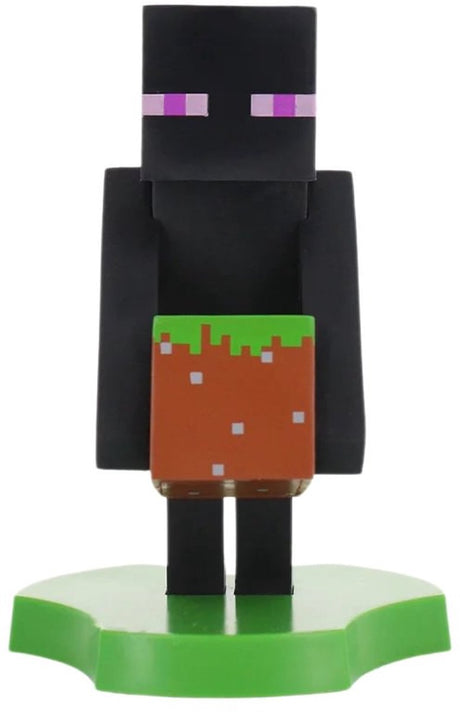 Cableguys Minecraft - enderman - stojak na figurkę na telefon | etui ładujące (mini uchwyty na kable)