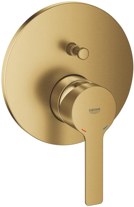 Grohe lineare nowy zestaw montażowy baterii wannowej – wbudowany – 2-kierunkowy przełącznik – jedwabny ruch 46 mm – szczotkowany chłodny wschód słońca