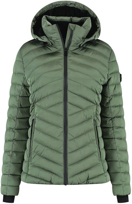 Kjelvik harmke dames outdoorjas - licht groen