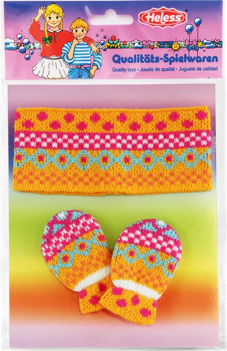 Opaska dla lalki Heless z rękawiczkami, 35-45 cm
