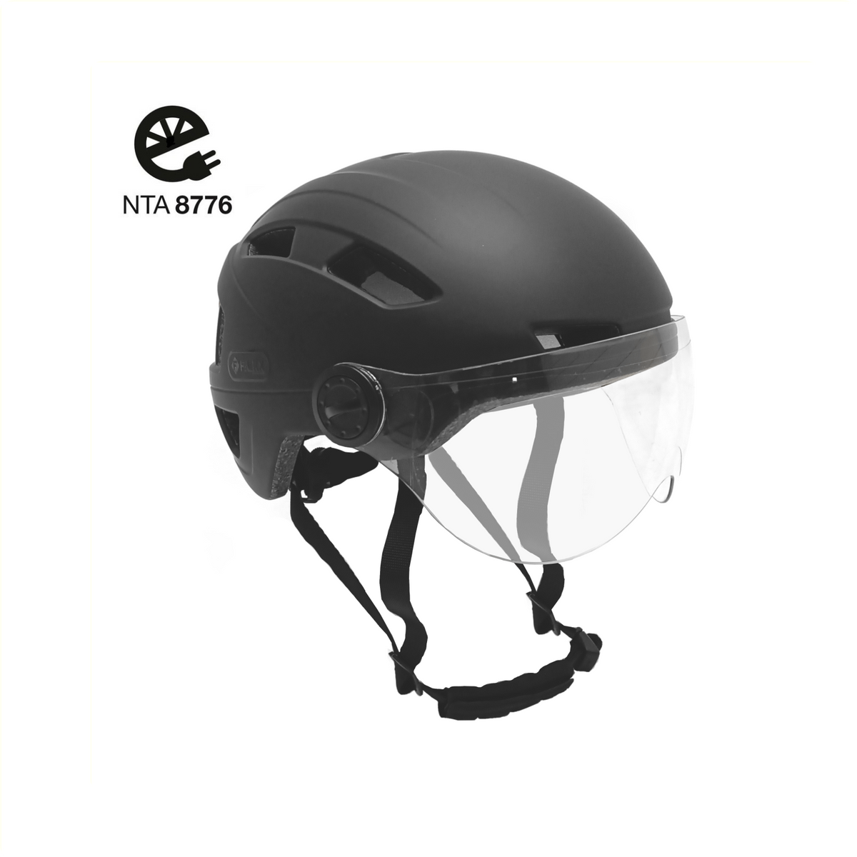 Visor hełm 61-63 cm matowy czarny rozmiar xl