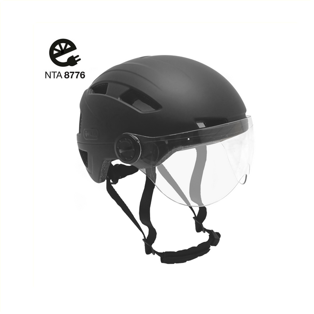 Visor hełm 61-63 cm matowy czarny rozmiar xl