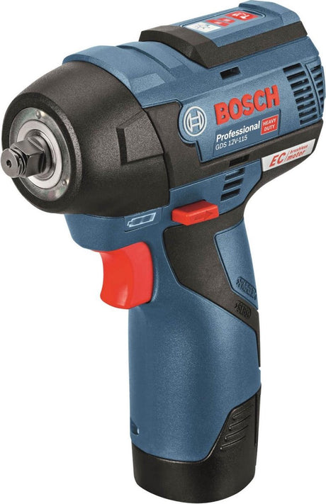 Profesjonalny klucz udarowy Bosch gds 12 v115 w komplecie