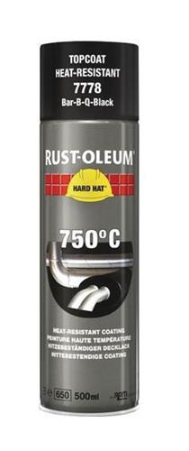 Spray rdzawo-oleum w puszce czarny żaroodporny satynowy połysk 500ml