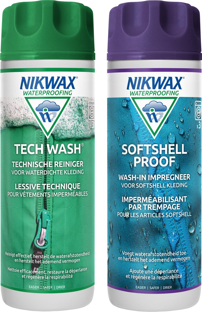 Nikwax tech wash softshell zabezpieczający, czyszczący i impregnujący do softshellu 300ml