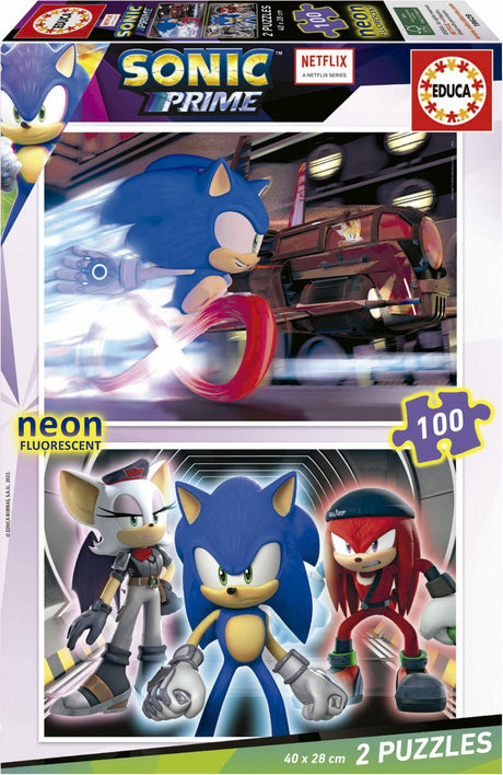 Educa - puzzle - 100 elementów - neon sonic