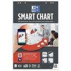 Pad do flipcharta oxford smart chart biały, opakowanie 3 sztuki