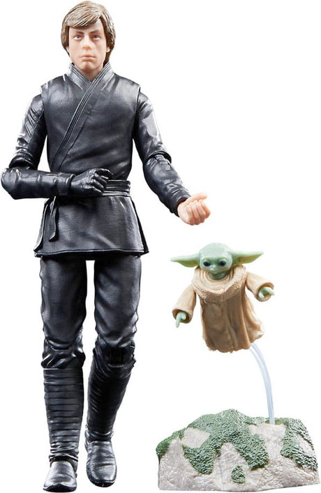 Disney Hasbro Star Wars - 2 paczki Luke Skywalker Grogu Księga Boby Fetta z czarnej serii Figurka 15 cm - wielokolorowa