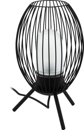 Eglo fusignano tafellamp buiten - e27 - 41 cm - zwart wit