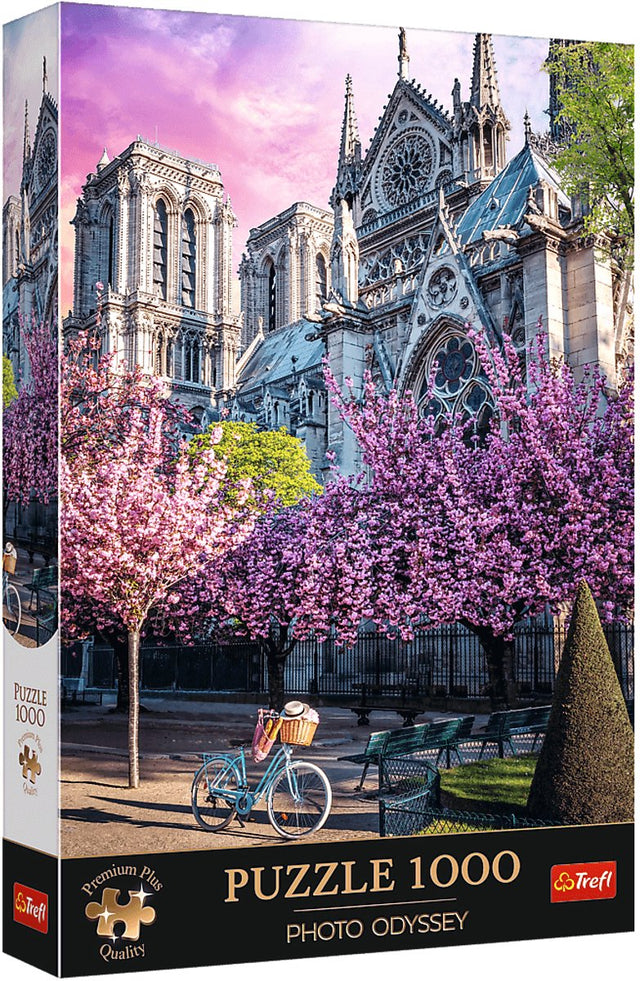 Puzzle Trefl 1000 elementów - Katedra Notre-Dame w Paryżu - Premium Plus.