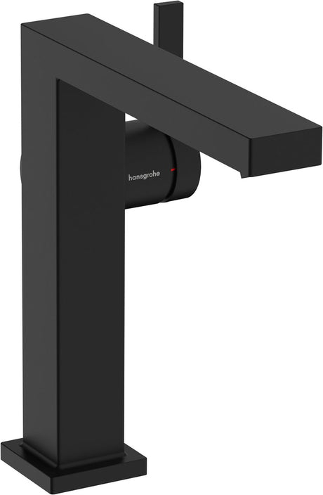 Hansgrohe tecturis e - bateria umywalkowa - obsługa jedną dźwignią - zimny start, oszczędność energii - z korkiem spustowym - rozmiar 150 mm - czarny mat