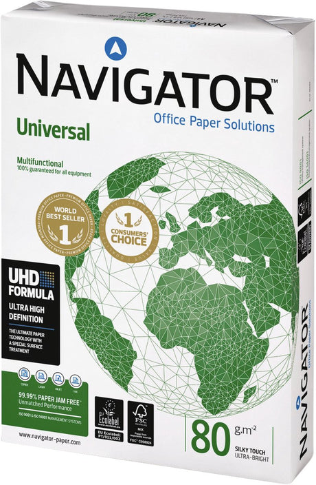 Papier do kopiowania navigator a4 80 g m² gładki biały 500 arkuszy