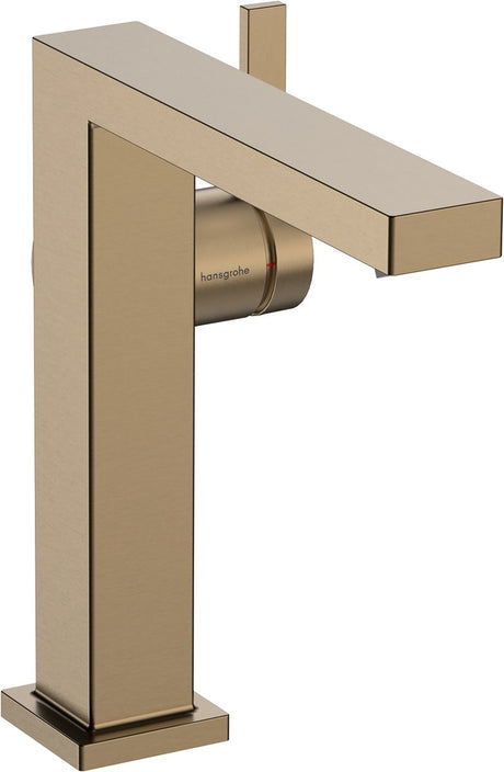 Hansgrohe tecturis e - bateria umywalkowa - obsługa jedną dźwignią - zimny start, oszczędność energii - z korkiem spustowym - rozmiar 150 mm - brąz szczotkowany