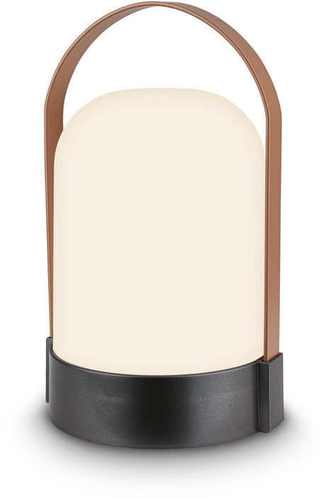 B.k.licht asa duża - lampa stołowa z możliwością ładowania - lampa bezprzewodowa - możliwość przyciemniania - lampa kempingowa - 90 lm - do wewnątrz i na zewnątrz - 14,5 x 13,5 x 24 cm - czarny