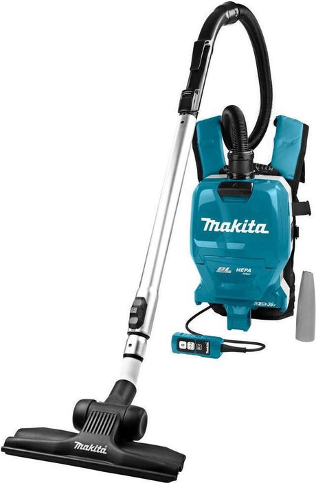 Makita dvc261zx11 - odkurzacz - niebieski - litowo-jonowy - korpus odkurzacza plecakowego na baterie - (2x 18v) w komplecie. 4-częściowy