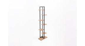 Staand plantenrek metaal met planken 43x22x150cm kd