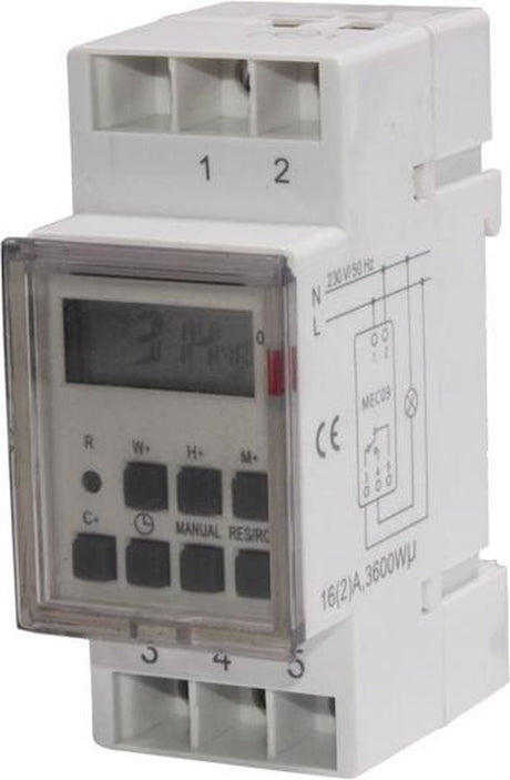 Maclean mce09 - cyfrowy wyłącznik czasowy - programator czasowy 220-240 v