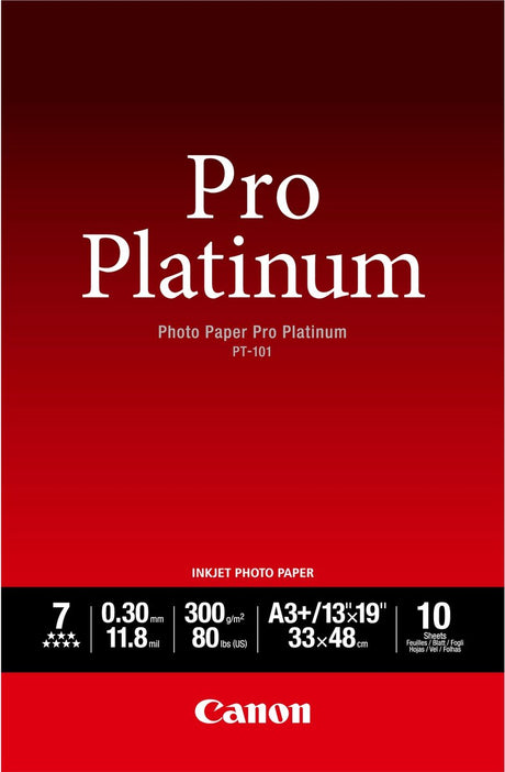 Papier fotograficzny Canon pt-101 pro platynowy - a3 10 arkuszy
