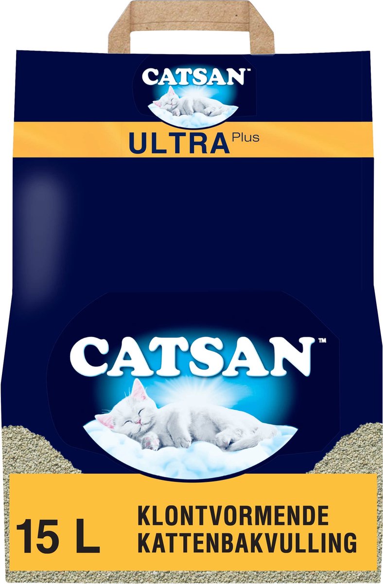 Żwirek Catsan - zbrylający ultra - worek - 15l