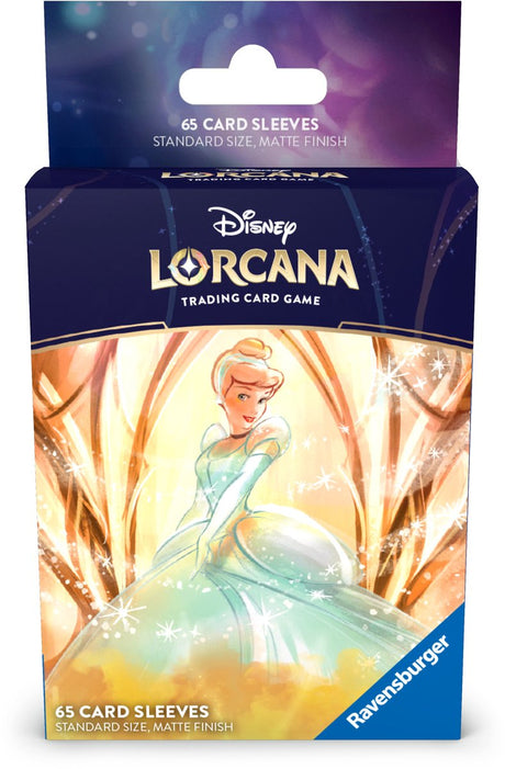 Disney Lorcana Ravensburger -: koszulki na karty Kopciuszek (65x) - ochraniacze na karty
