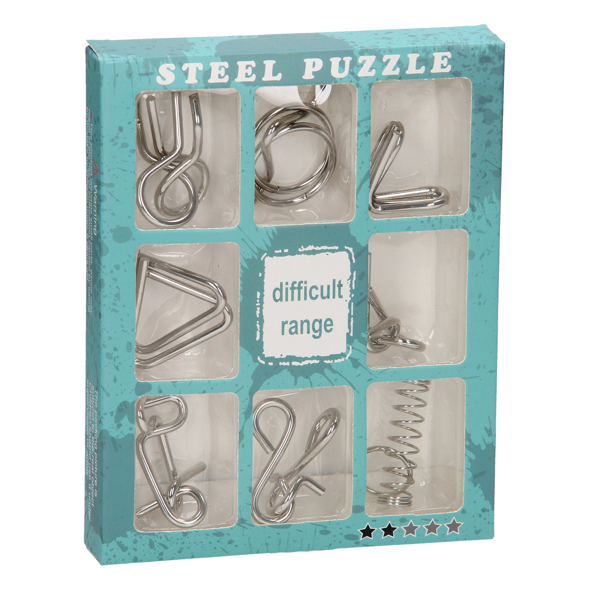 Metalowe puzzle mózgowe, 9 szt. **