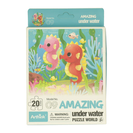 Mini puzzle podwodny świat, 20 szt.
