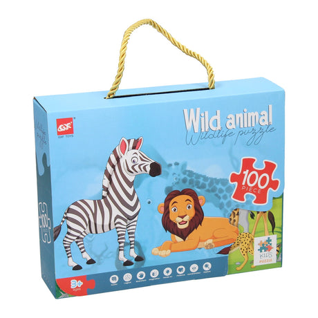Puzzle dzikie zwierzęta, 100 szt.