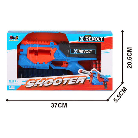Zabawki Lobbesa, np. Shooter x Revolt - z 12 miękkimi strzałkami