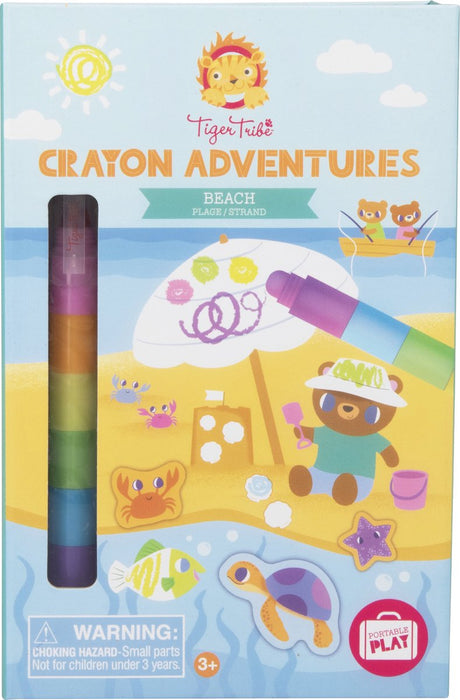 Zestaw kolorowych kredek woskowych plemienia tygrysów Cryon Adventures Beach -