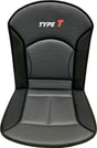 Carpoint stoelkussen type-t 90 x 45 cm zwart grijs