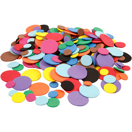 Firma Creativ https: www.cchobby.nl eva-foam-circles-d-12-20-32-mm-diverse-colors-300-div-1-doos